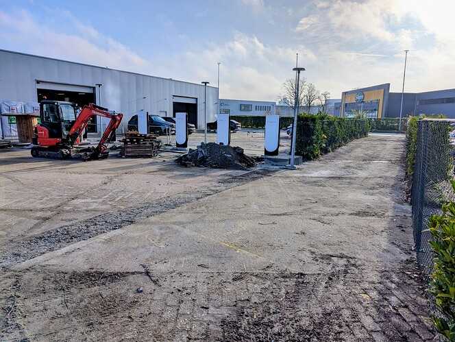 Exit for Tesla Supercharger Gent