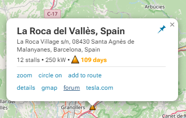 Supercharger - La Roca del Valles, Spain - Supercharger Updates 